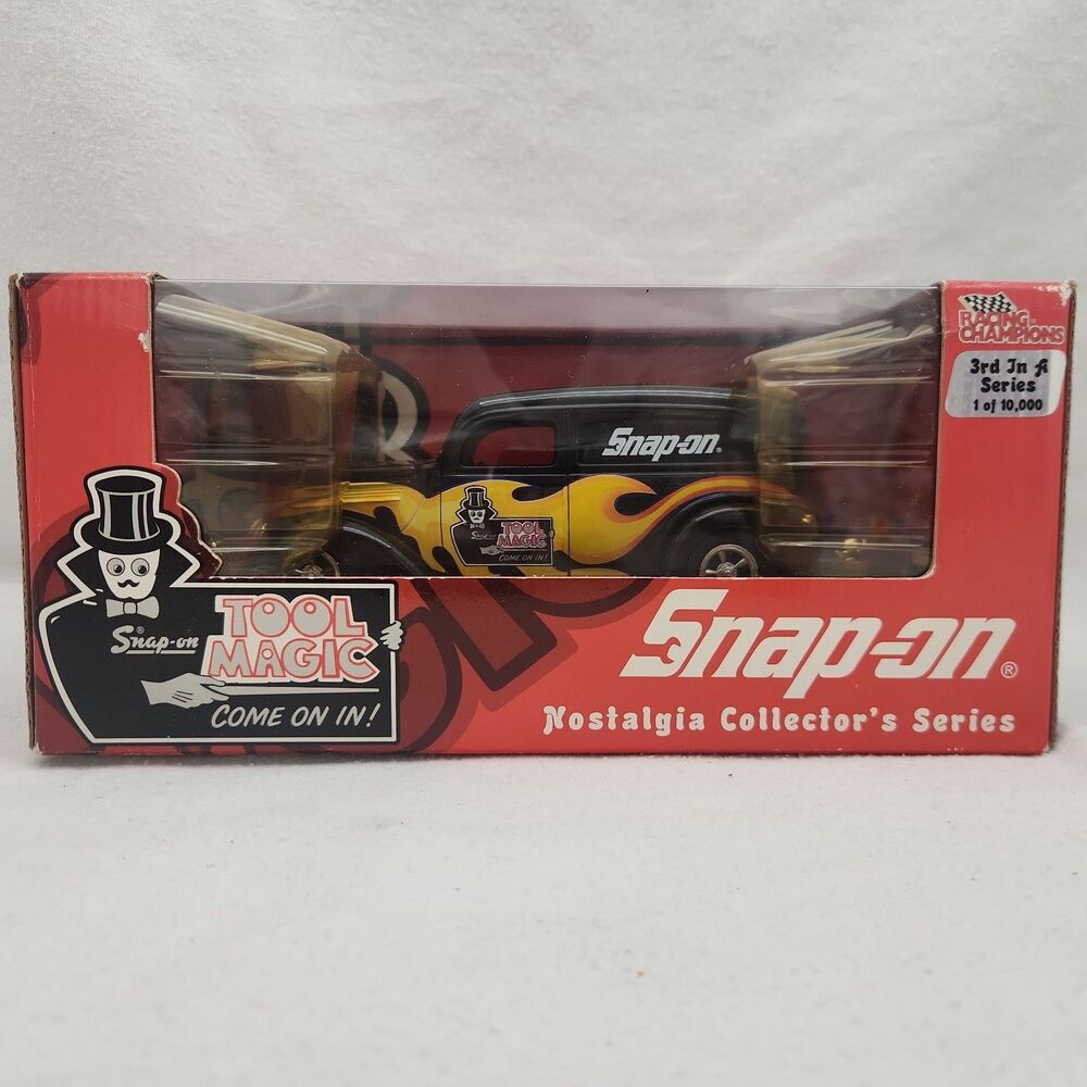 Toy Snap-on Racing Champions 1937 Ford  Delivery Sedan Tool Magic 1:24 Diecast